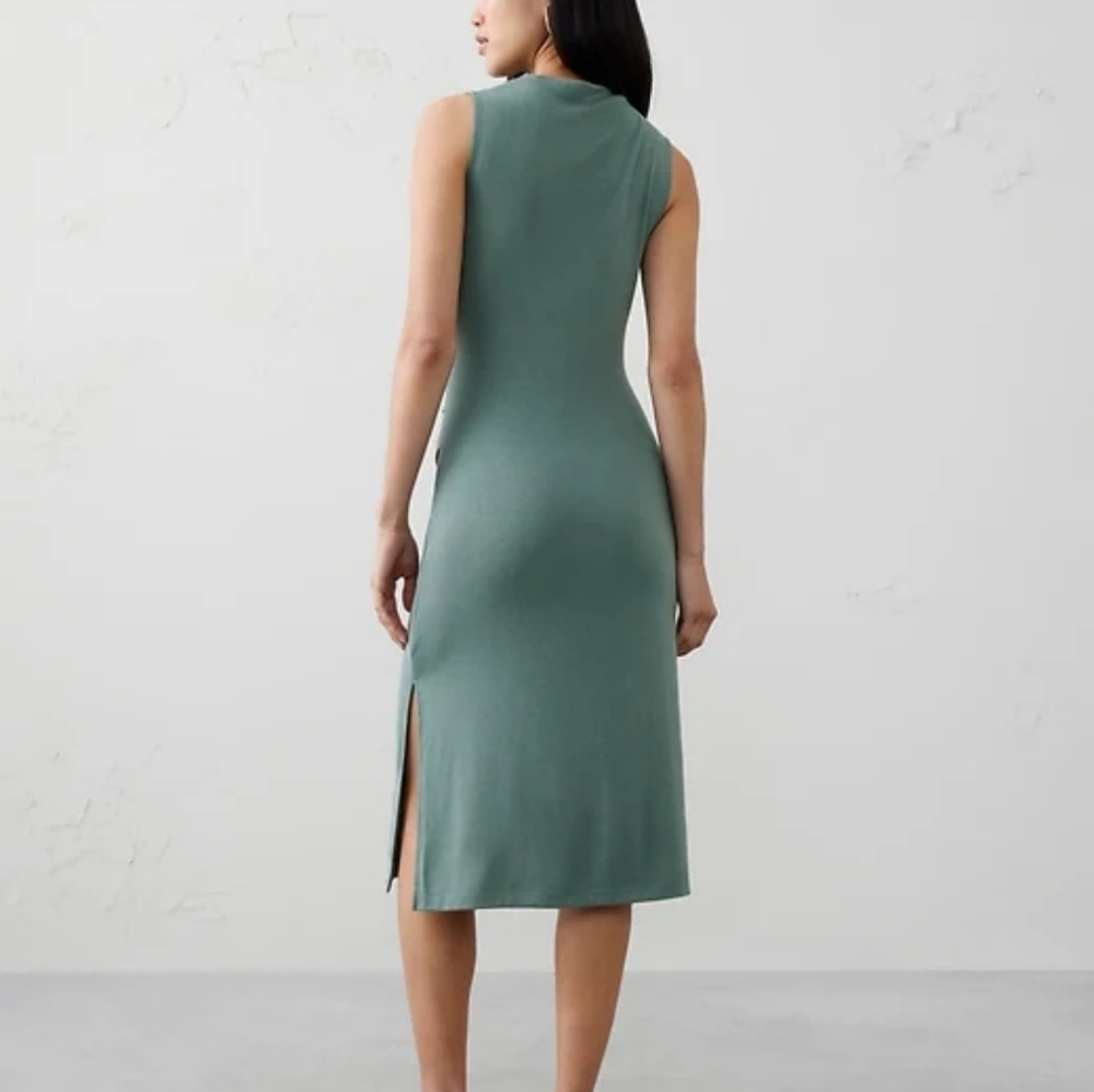 NWT BANANA REPUBLIC | $100 Bateau-Neck Midi Dress - Picture 2 of 4